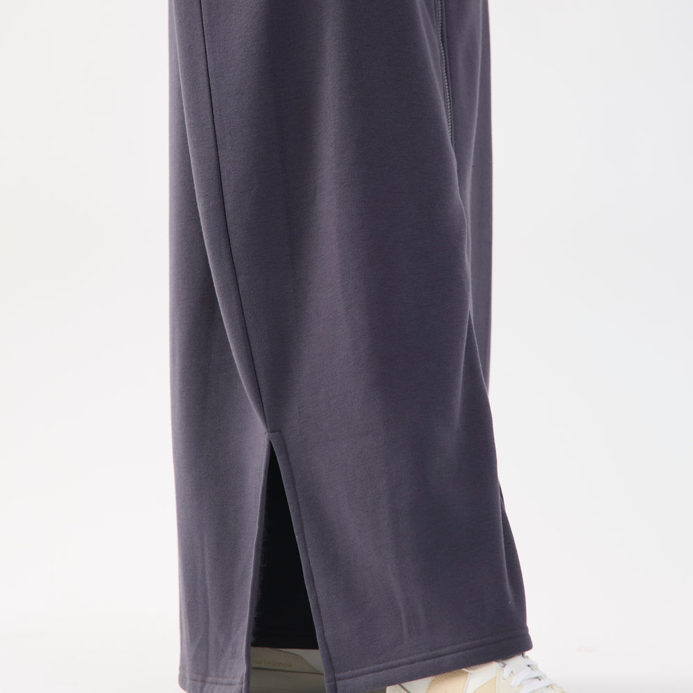 
                      
                        Dark Grey Embroidered Longline Full Length Oversized Zip Up Hoodie
                      
                    