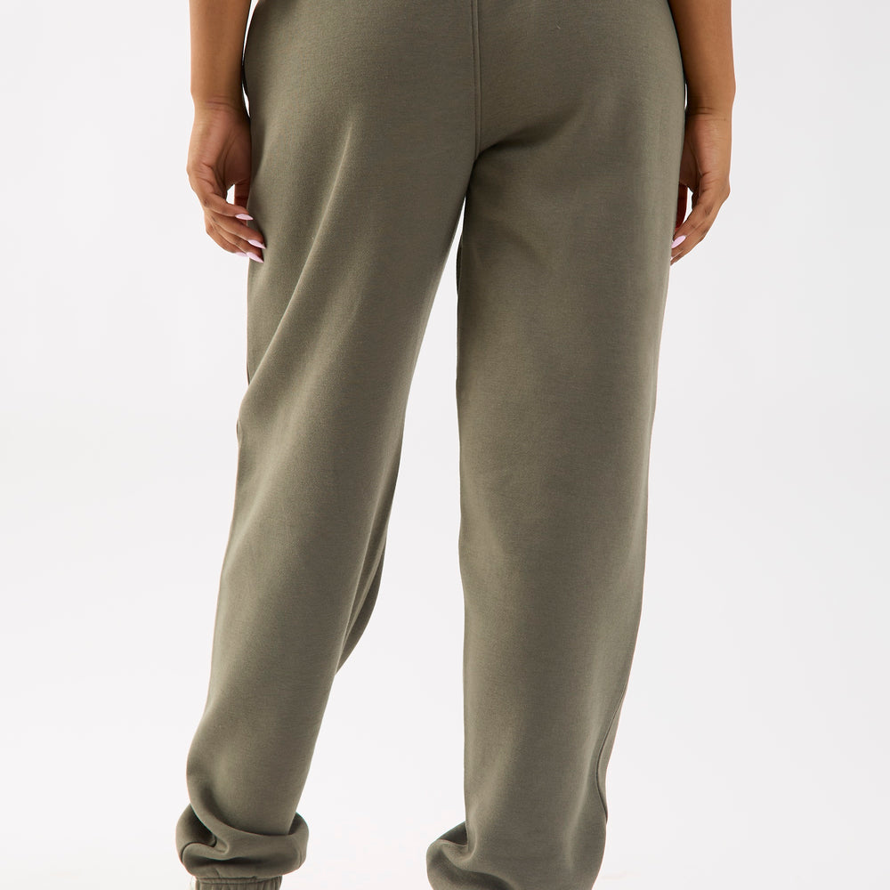 
                      
                        Dark Green Embroidered Cuffed Joggers
                      
                    